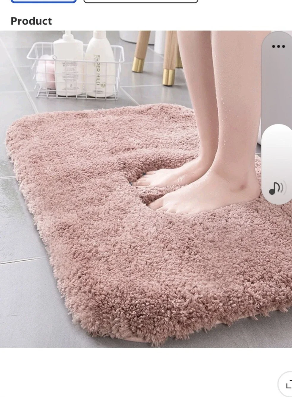 Tahari Green Bath Cloud Plush Rug